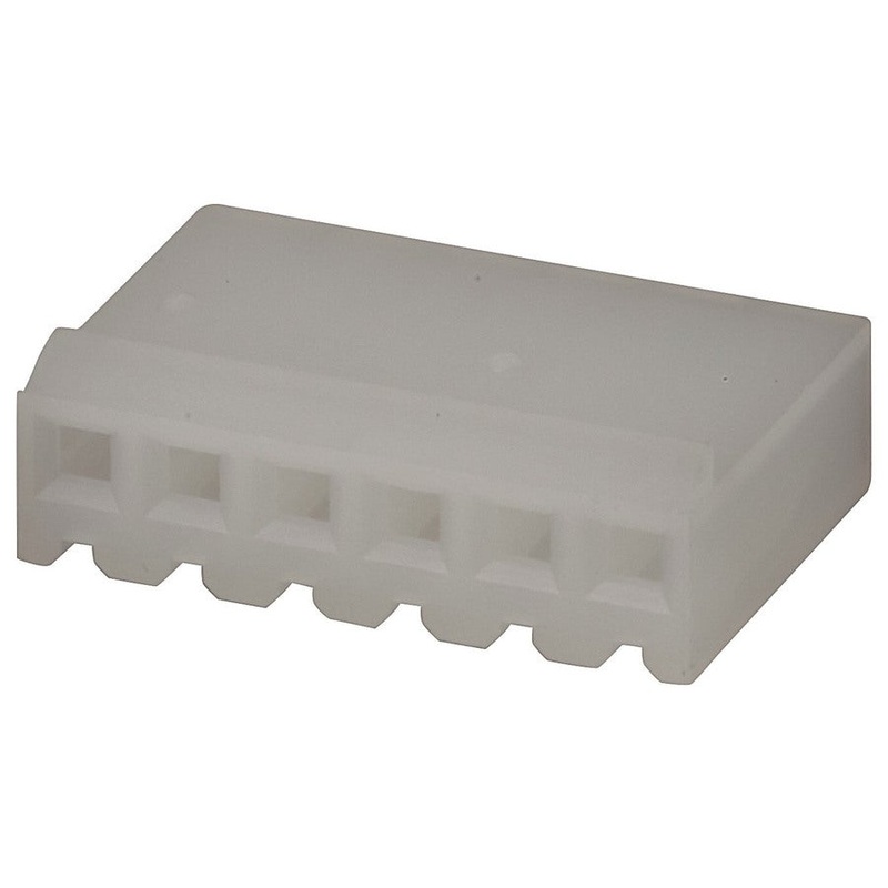 6 Pin 0.156 Header with crimp pins - 3.96 pitch