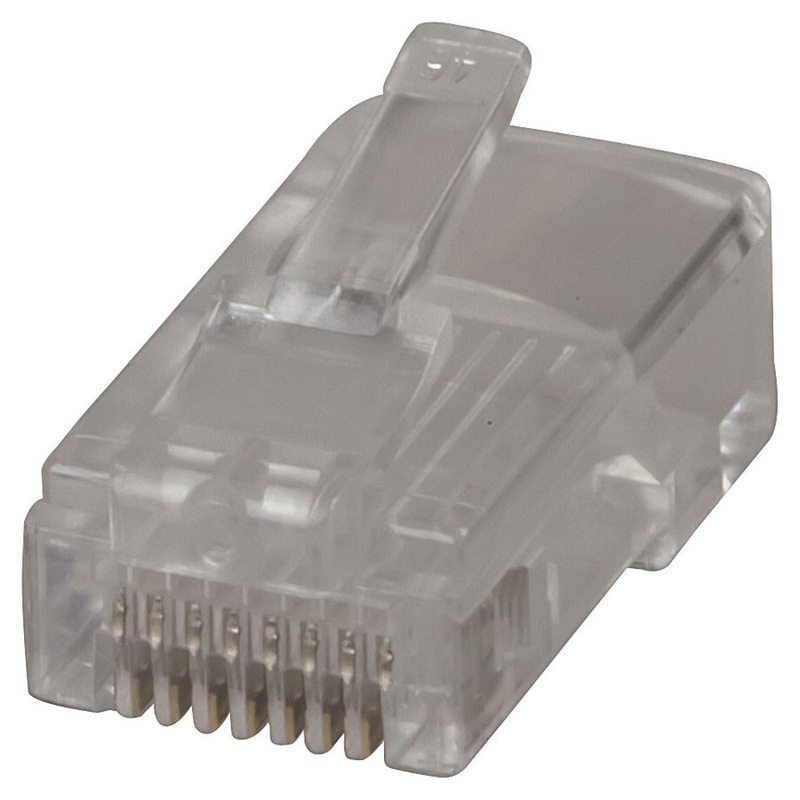 8 Pin US Type Telephone Plug For Solid Core Cable