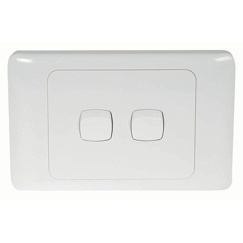 Mains Wall Switch Double
