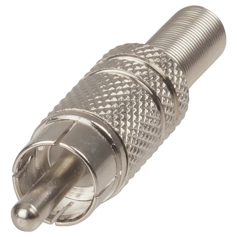 Metal RCA Plug with spring