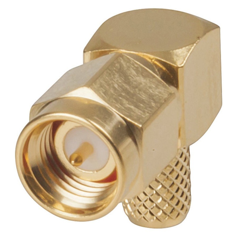 Right Angle Crimp RG58 SMA RF Plug