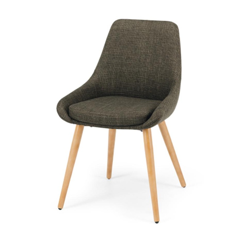 Furniture By Design Bari Dining Chair Green (Oak Leg) PLBARFGR