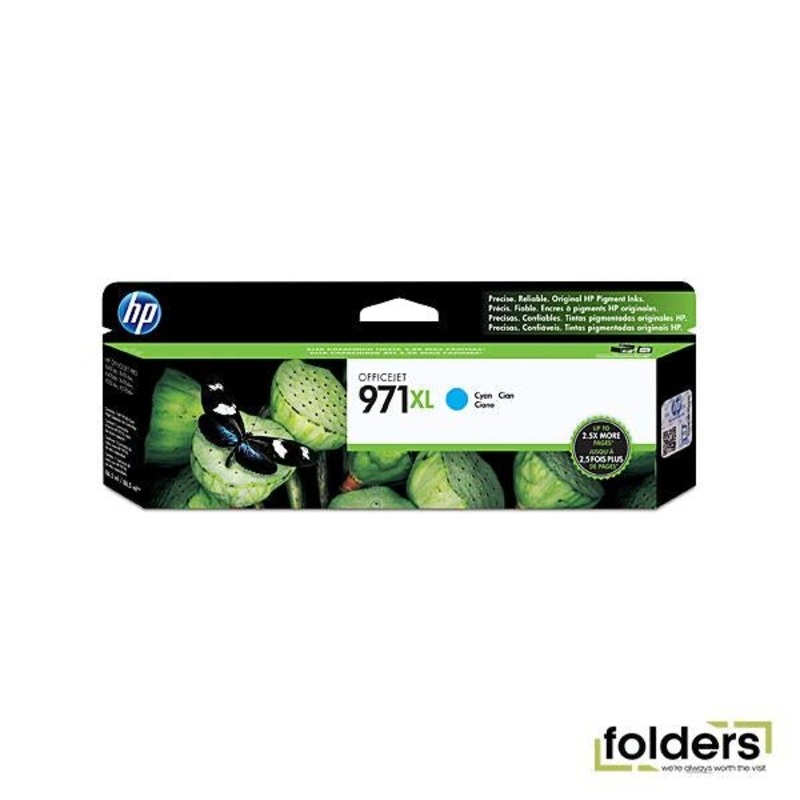 HP #971XL Cyan Ink CN626AA