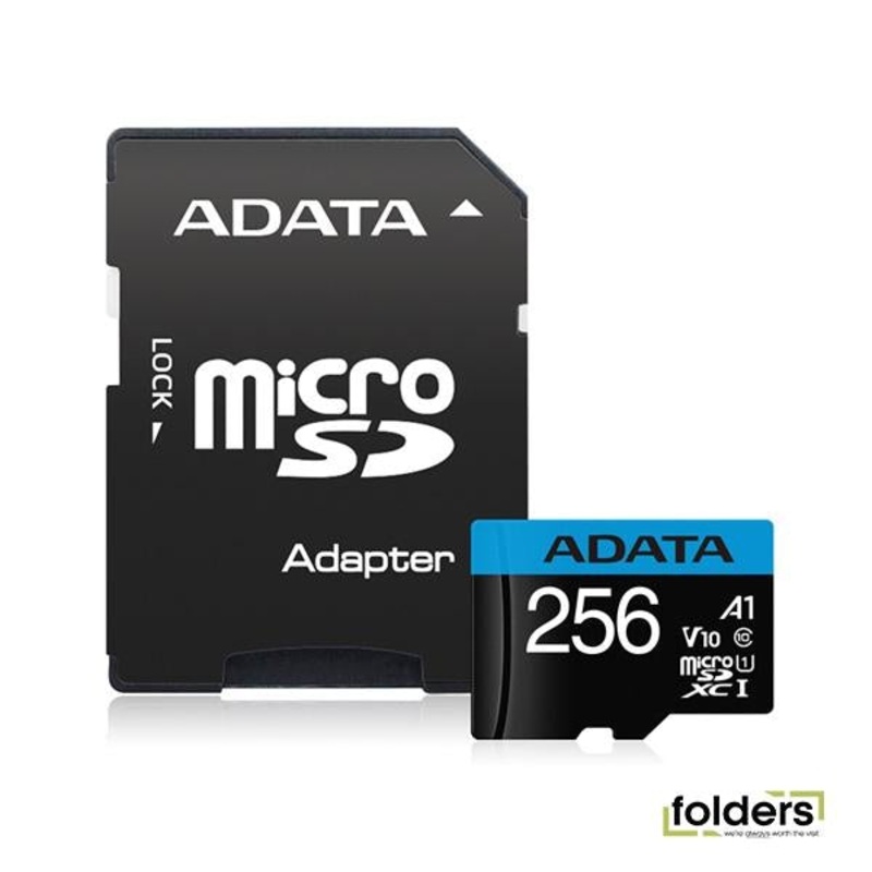ADATA Premier 256GB MicroSDXC V10 Card & Adapter
