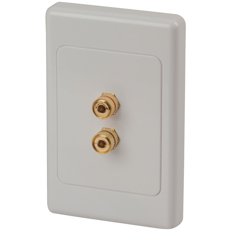 Gold Screw Terminals on Large Wallplate x2