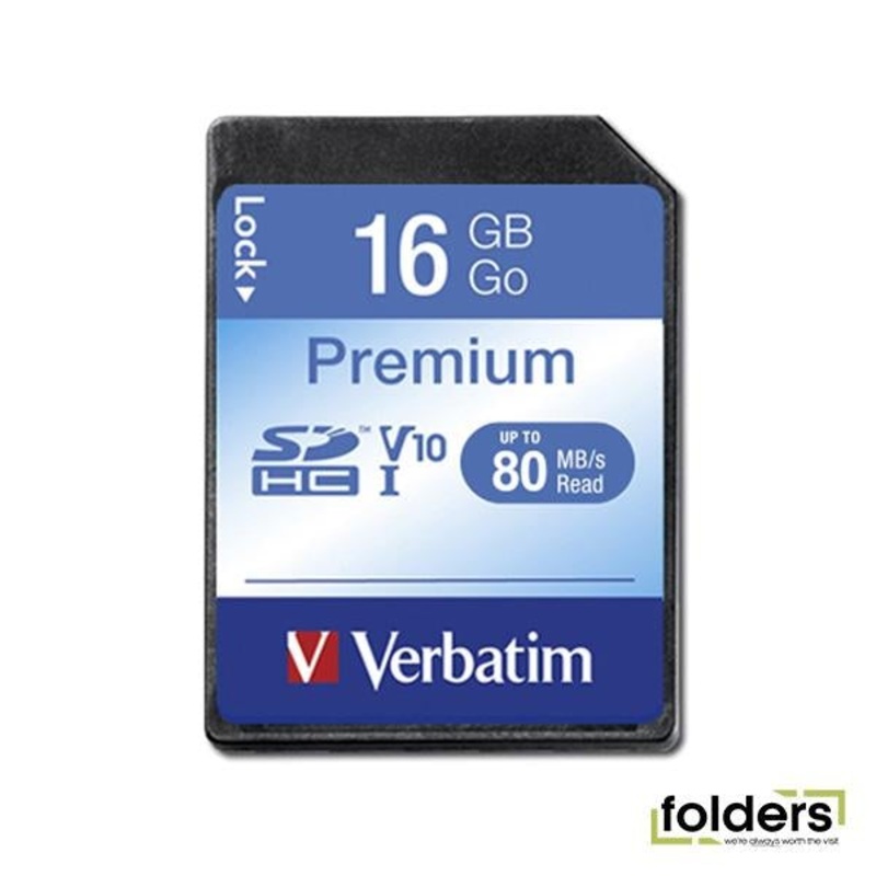 Verbatim Premium SDHC Class 10 Card 16GB