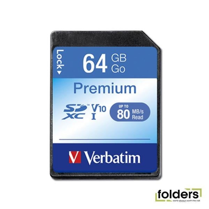 Verbatim Premium SDXC Class 10 Card 64GB