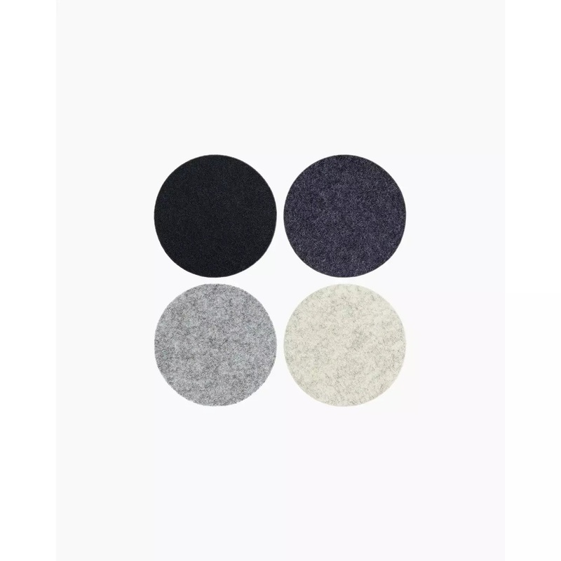 Graf Lantz Round Coaster Set - Noir