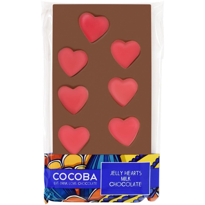 Jelly Heart Milk Chocolate Bar