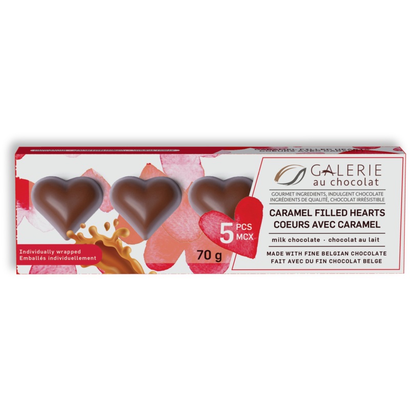Milk Chocolate Caramel Hearts