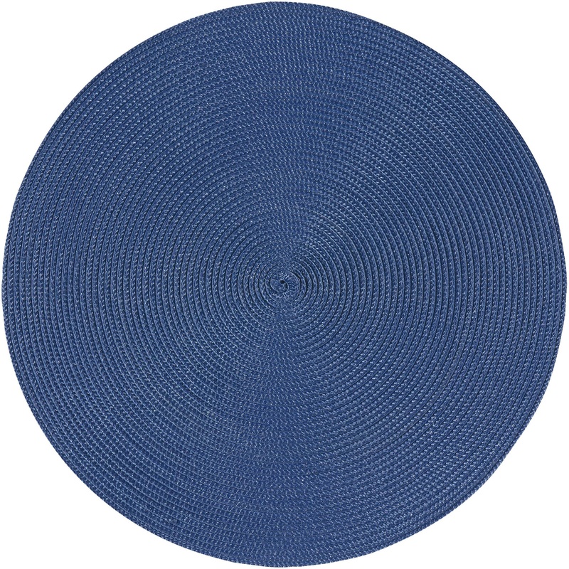 Round Disko Placemat - Indigo