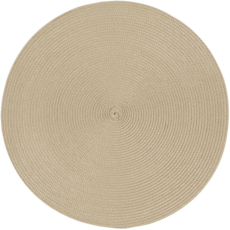 Round Disko Placemat - Taupe