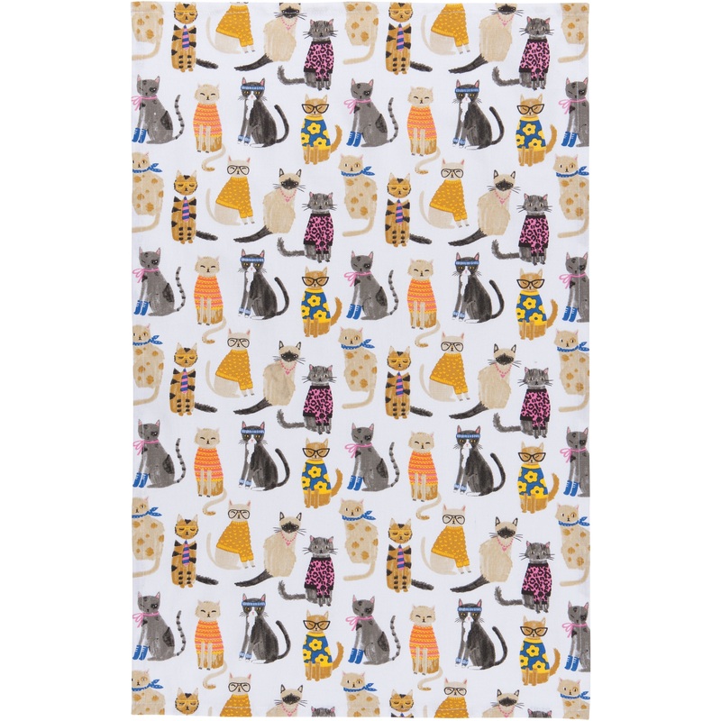 Tea Towel - Feline Fine