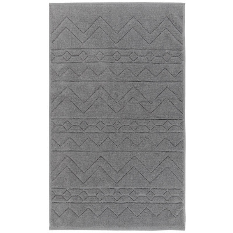 Charcoal Jacquard Bathmat