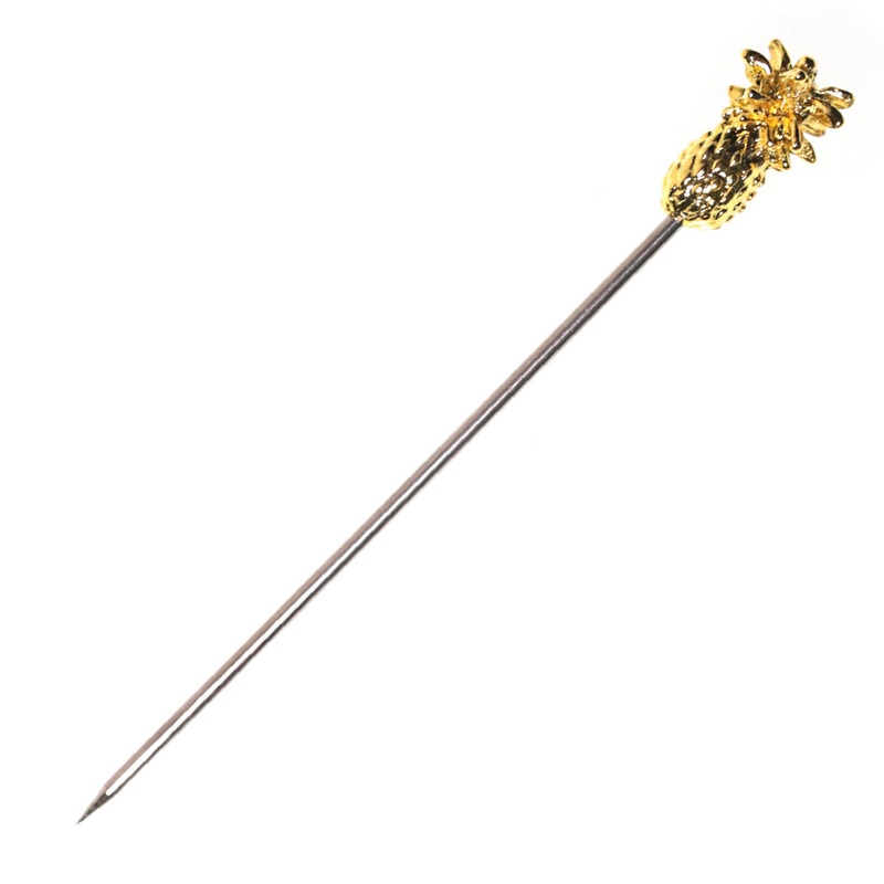 Cocktail Pick Gold Pineapple