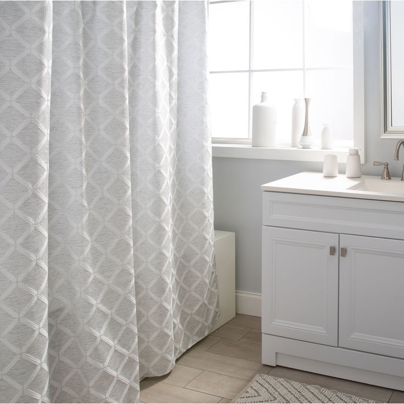 Linden Jacquard Shower Curtain