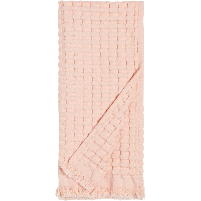 Organic Cotton Waffle Towel - Blush