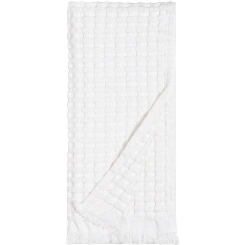 Organic Cotton Waffle Towel - White
