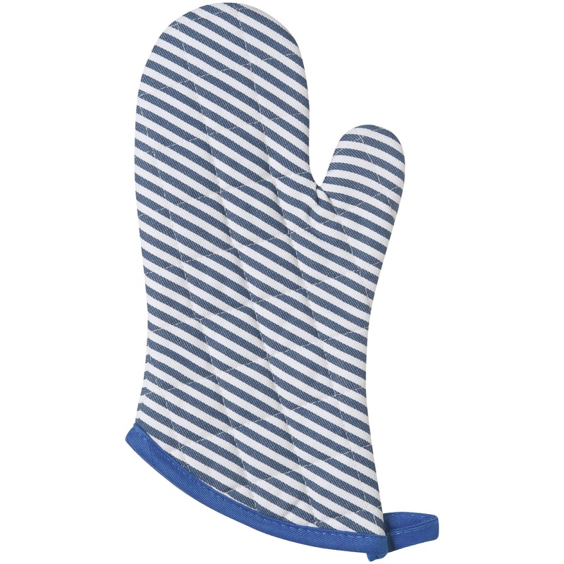 Oven Mitts - Narrow Royal Stripe