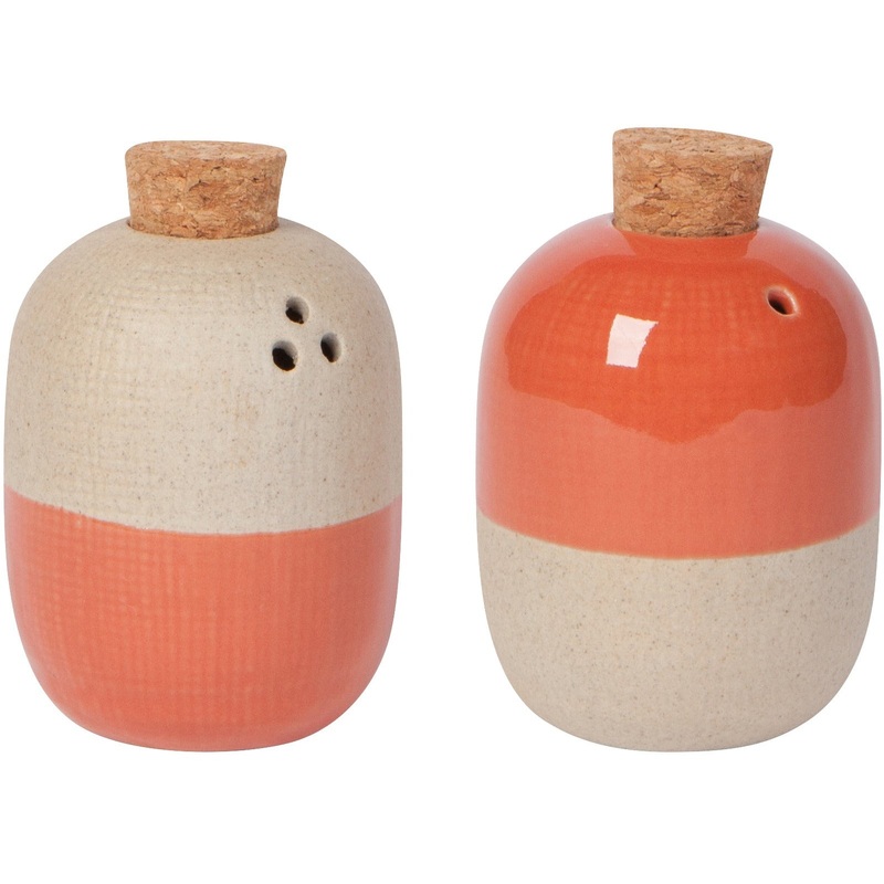 Solar Clay Salt & Pepper Shaker Set