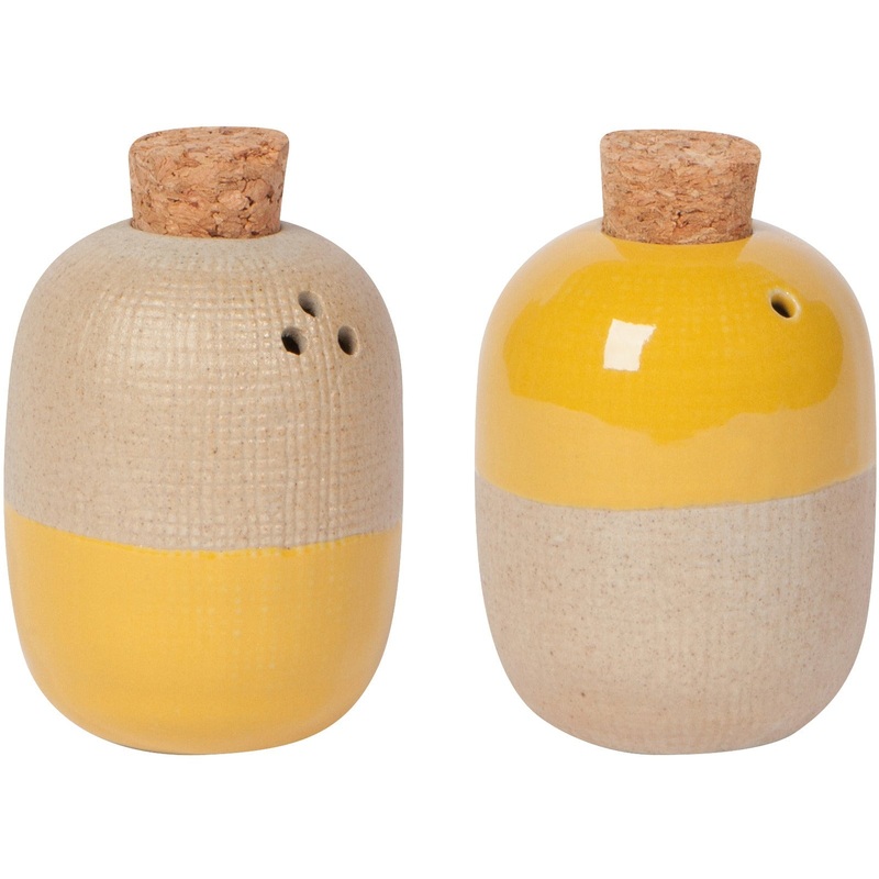 Solar Ochre Salt & Pepper Shaker Set