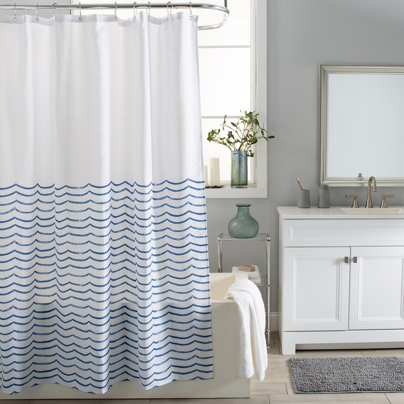 Waves Shower Curtain