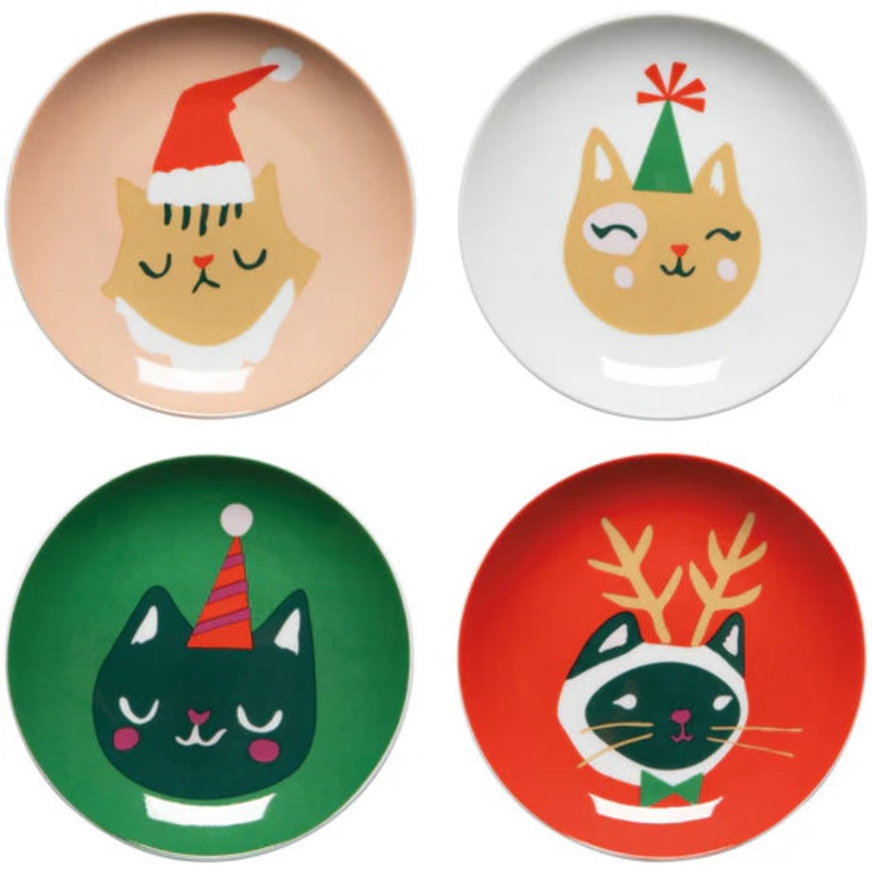 Appetizer Plates Set - Let it Meow