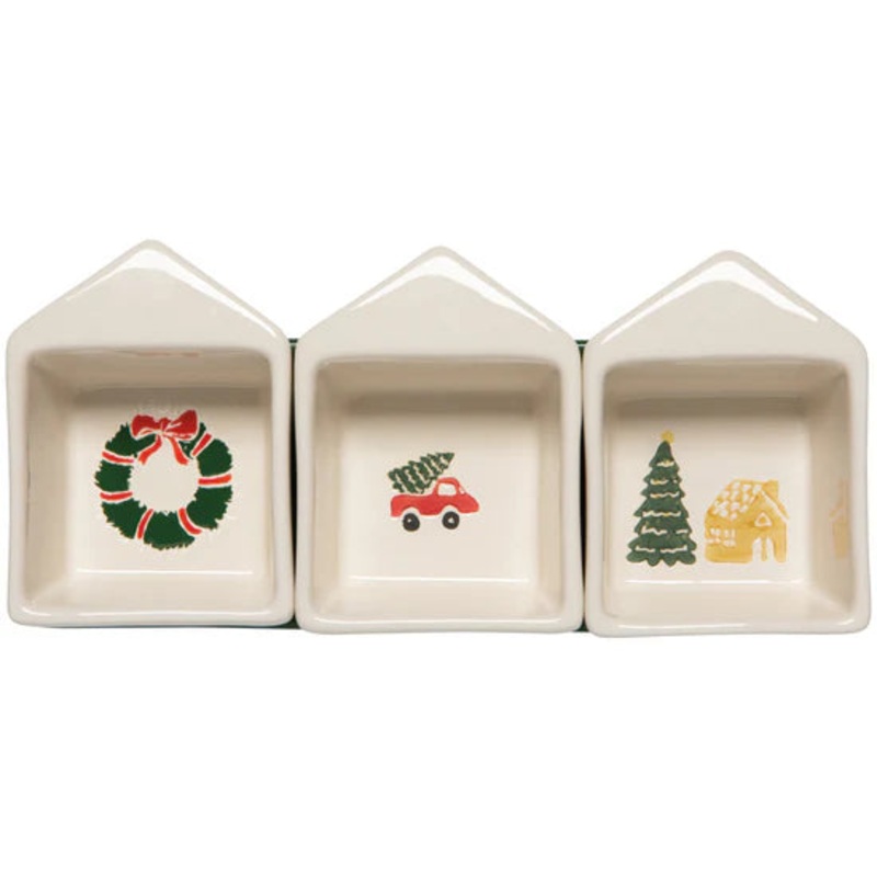 Glitzmas Dipping Dish with Tray Set
