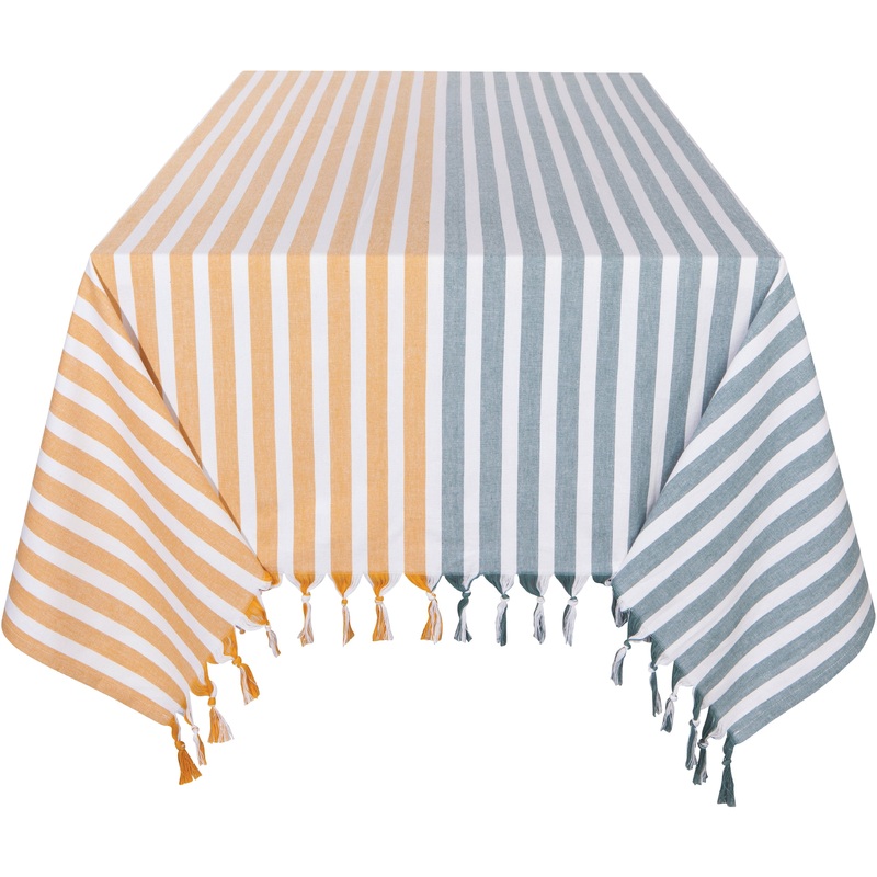 Lagoon & Ochre Caban Tablecloth - 60"x90"