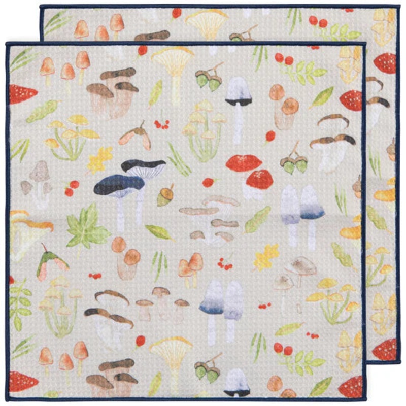 Microfibre Dishcloth Set - Field Mushroom