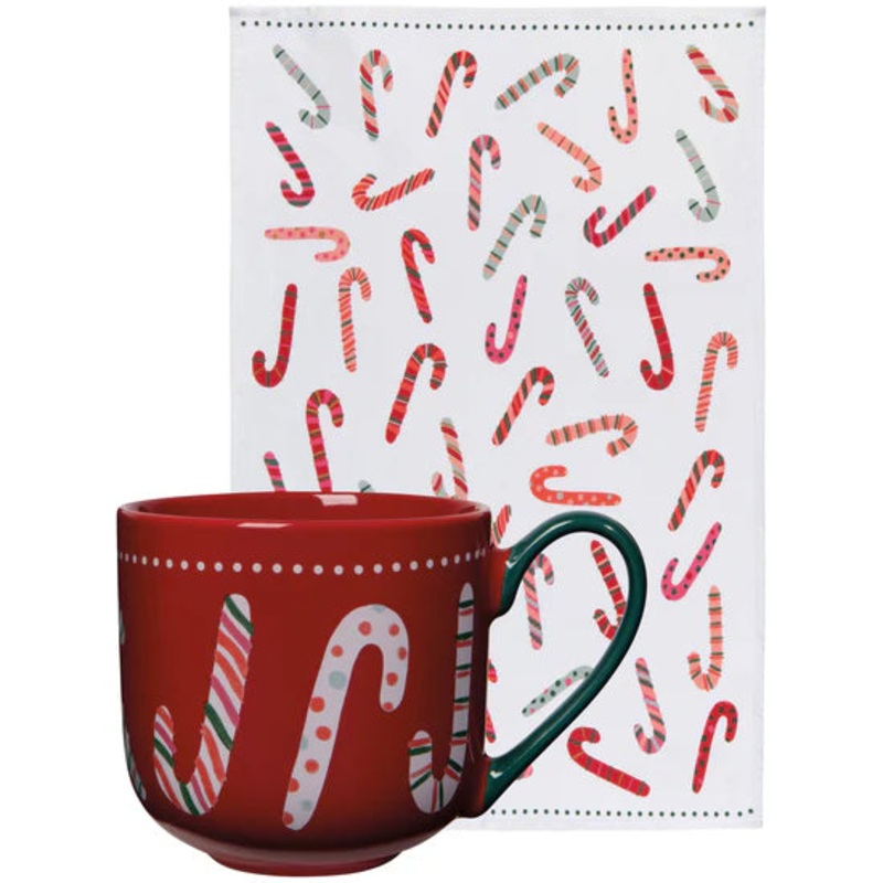 Mug & Tea Towel Set - Merry Mints