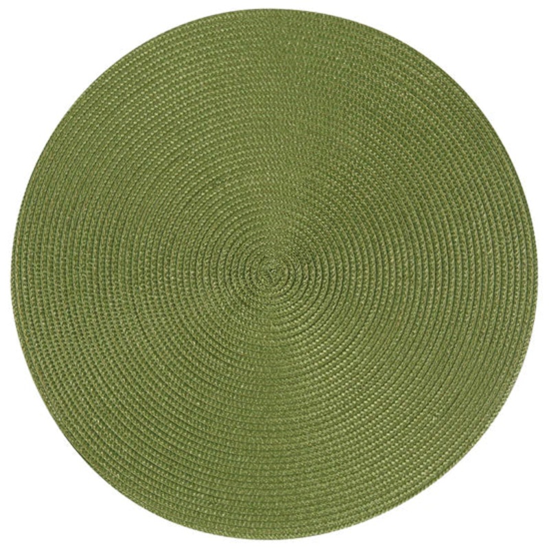 Round Disko Placemat - Fir Green