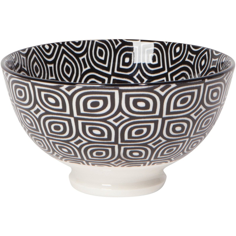 Small Bowl  - Black Geo