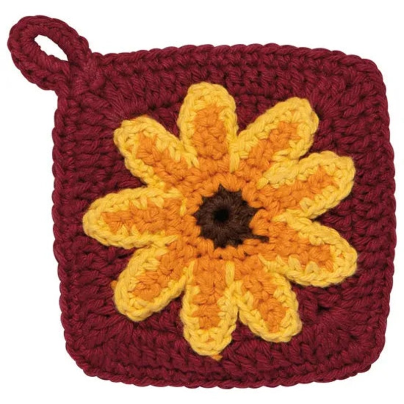 Sunflower Splendor Tawashi Dishcloths Set