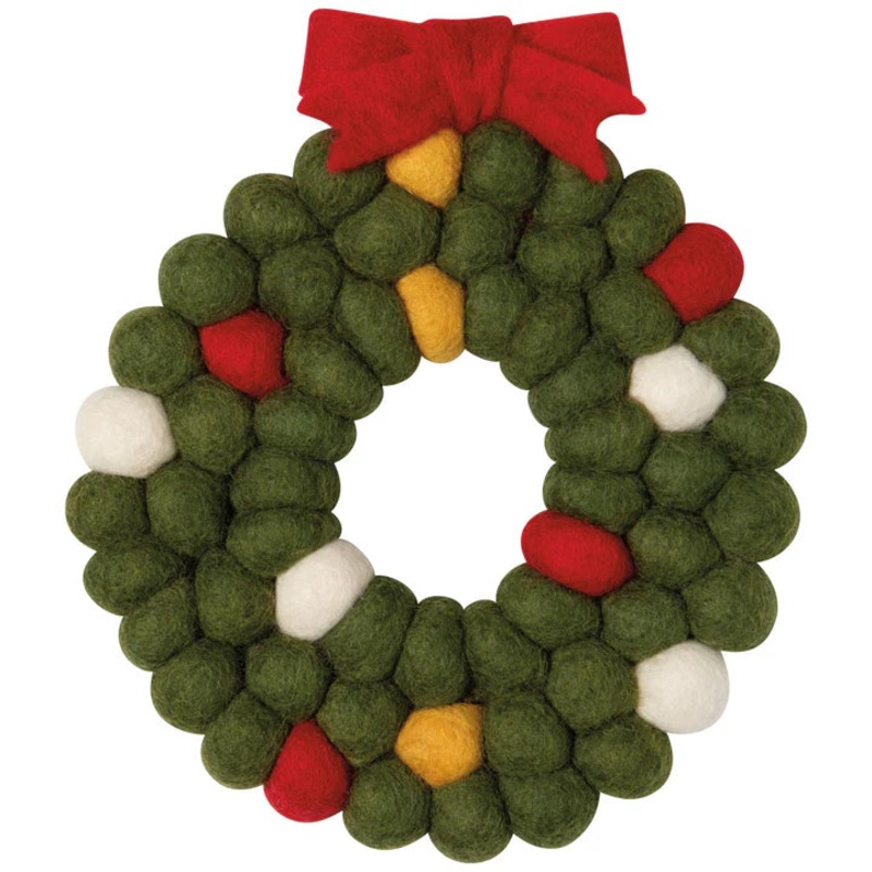 Wreath Felt Trivet