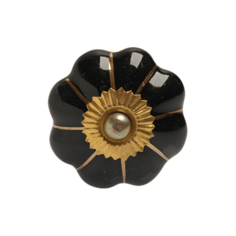 Black and Gold Knob