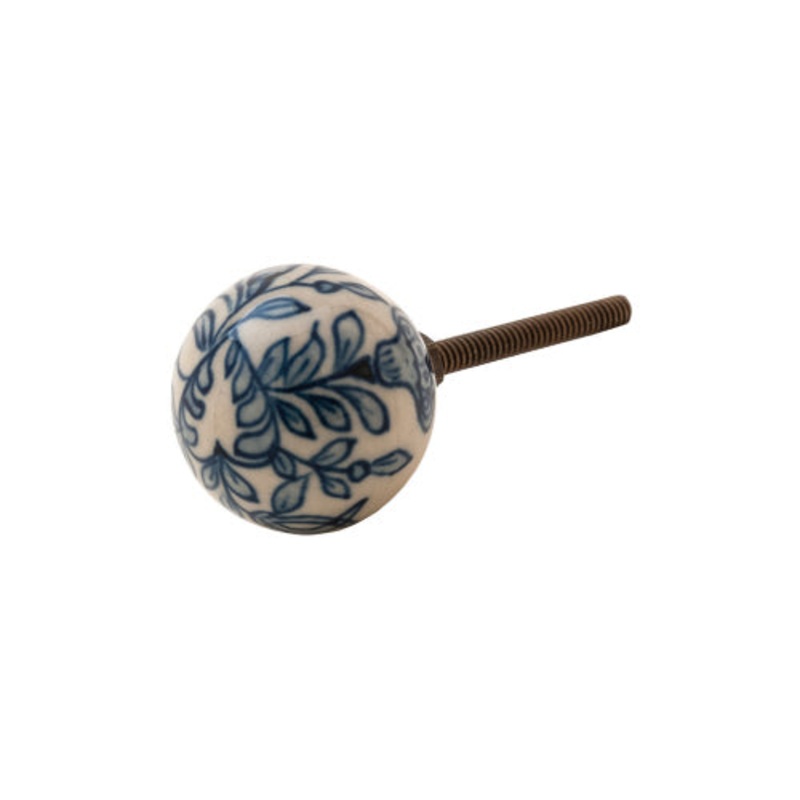 Blue Painted Knob