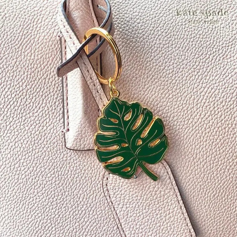 Monstera Leaf Keychain