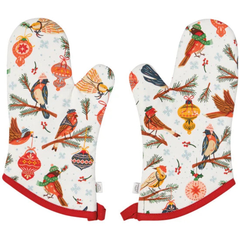 Oven Mitts - Season's Tweetings