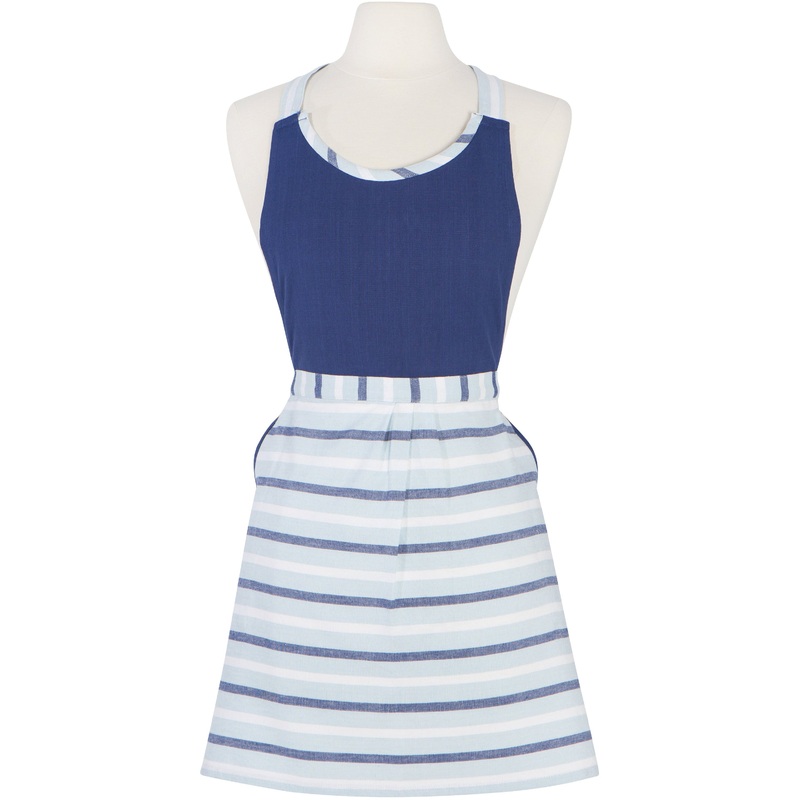 Petite  Apron - Seaside Stripe