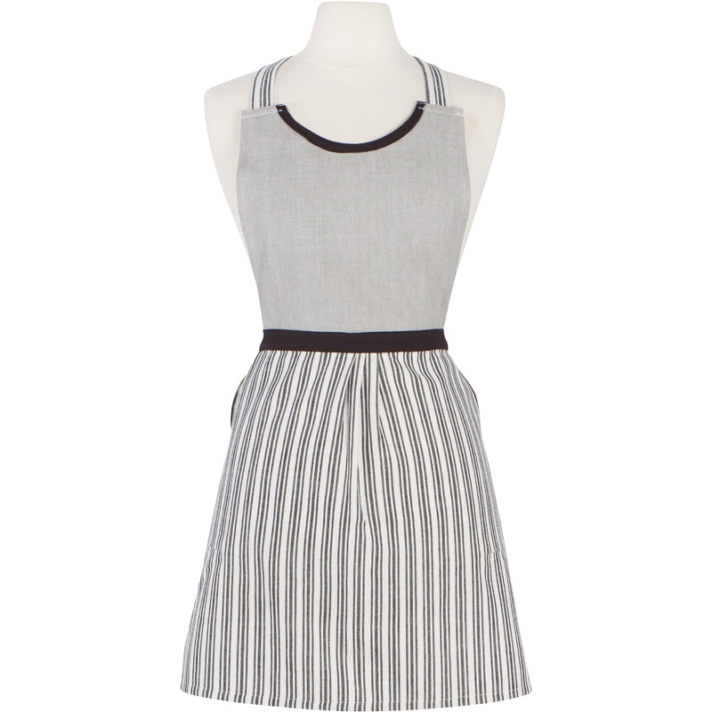 Petite  Apron - Ticking Stripe