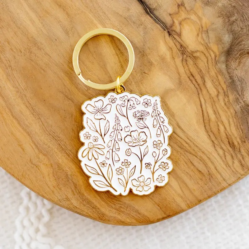 Pressed Florals Keychain