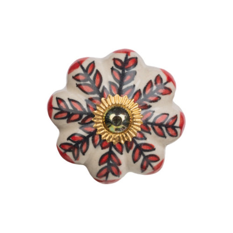 Red Painted Knob