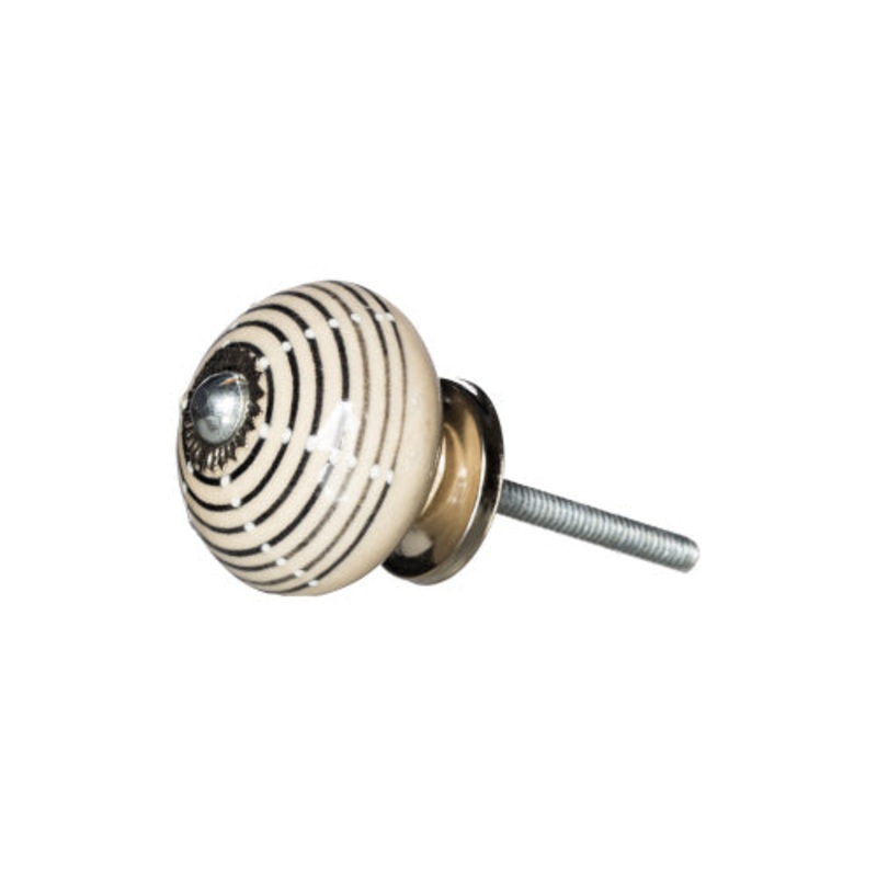 Striped Painted Knob