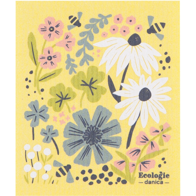 Swedish Dishcloth Bees & Blooms