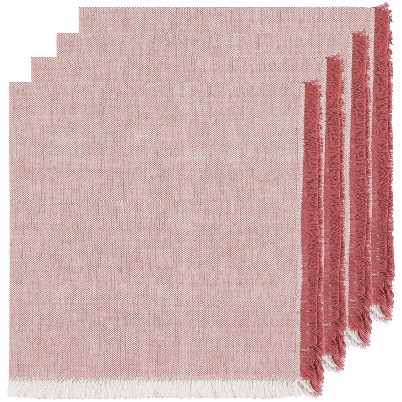 Chambray Napkins in Canyon Rose