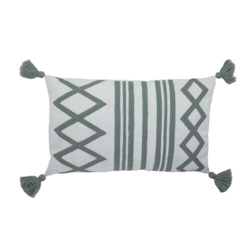 Diamonds & Stripes Outdoor Pillow 12x20"