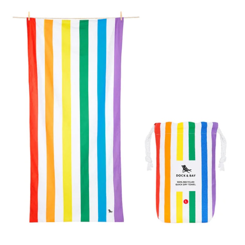DOCK & BAY Large Towel - Rainbow