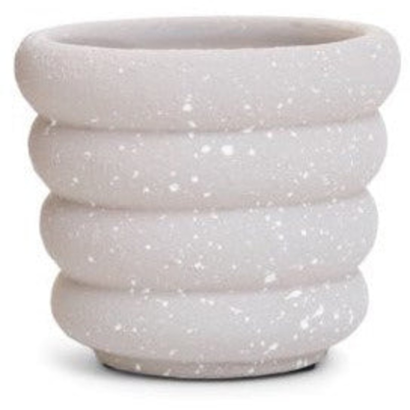 Lulu Small Taupe Cement Planter