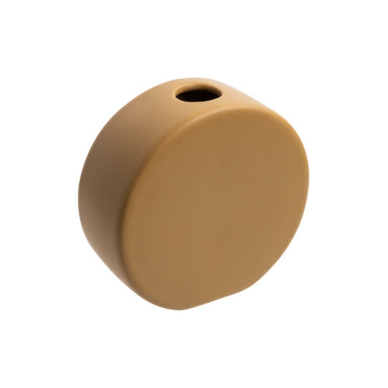 Mustard Modern Art Vase